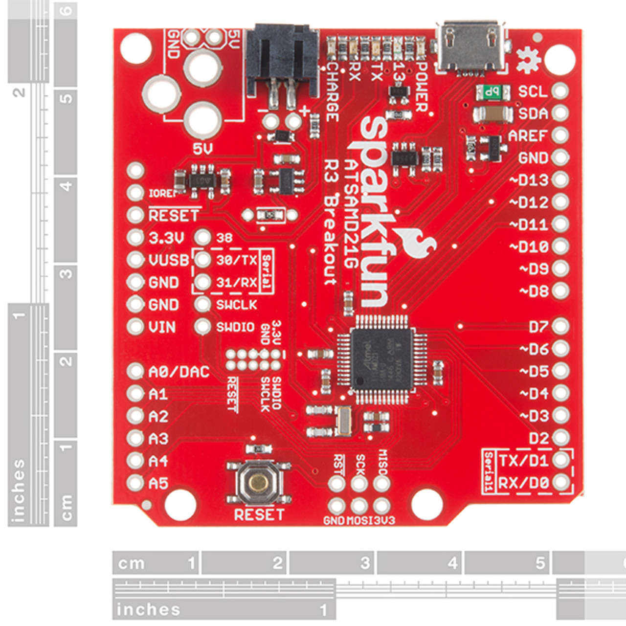 DEV-13672 - SparkFun | A ATSAMD21G18 ARM Board | Evelta